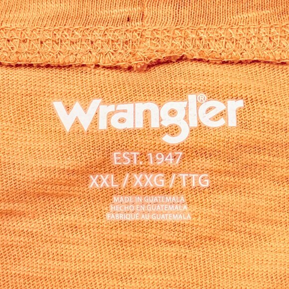 Wrangler Men's Pullover Orange Lightweight Hoodie Size 2XL Regular Fit NWT - Picture 8 of 11